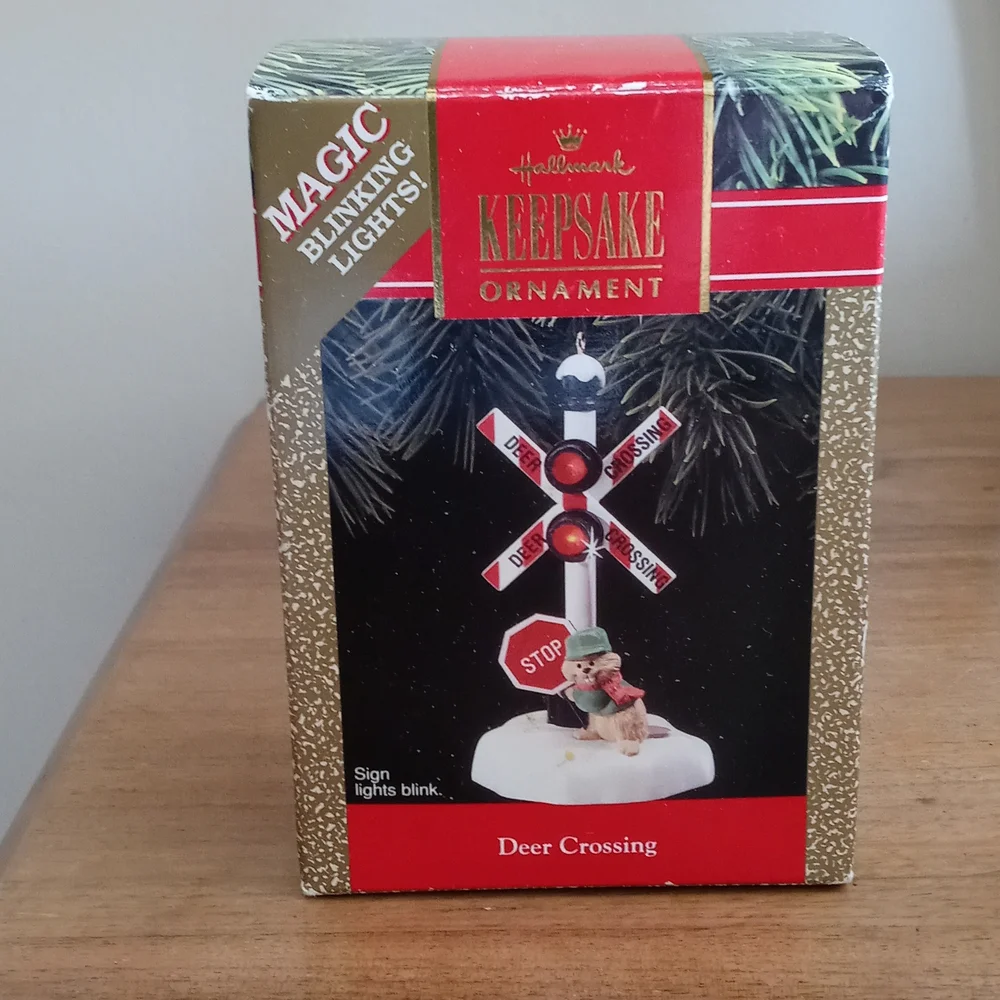 Hallmark 1990 Deer Crossing Ornament